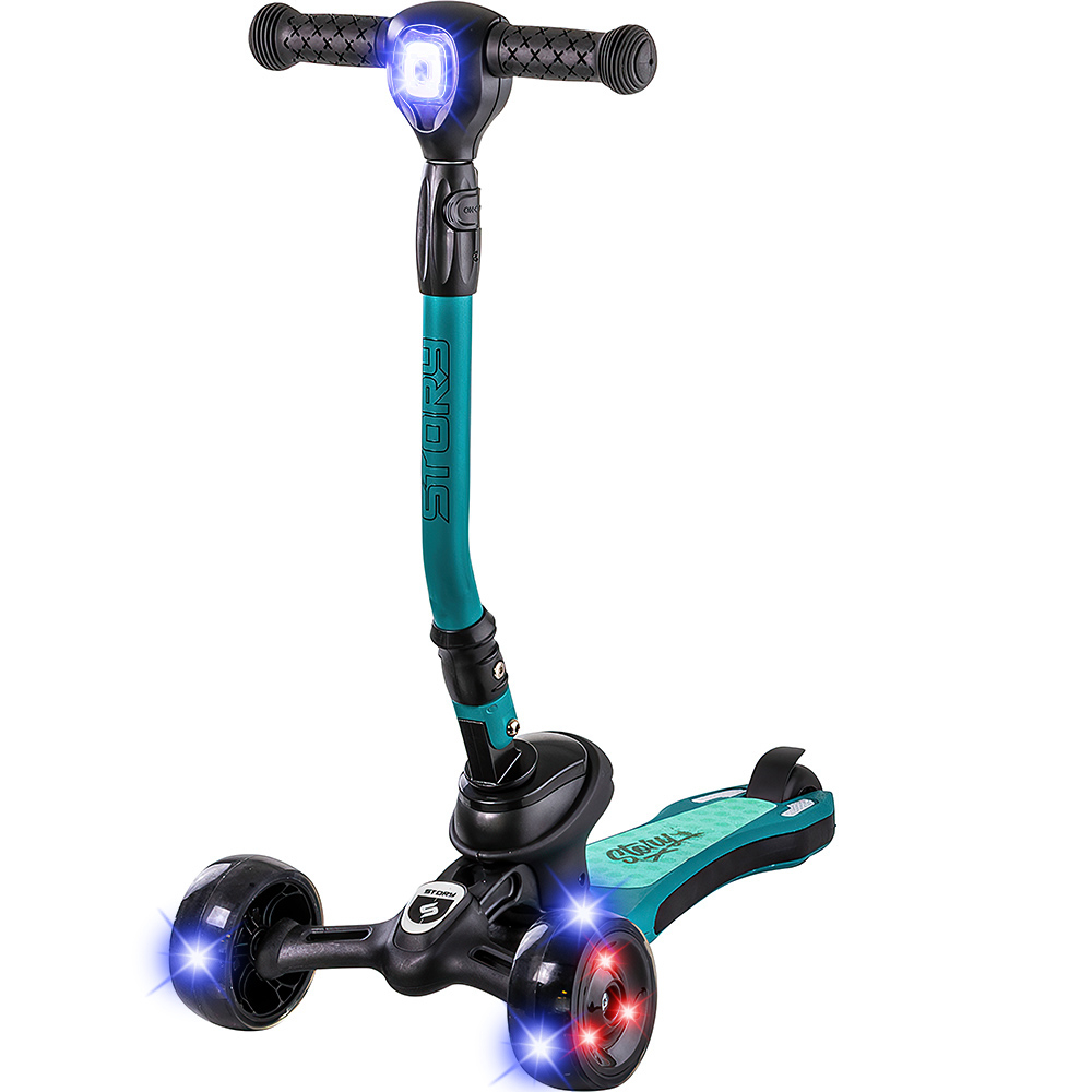 Story 3 wheel High-Way-Kick LED Kids Scooter