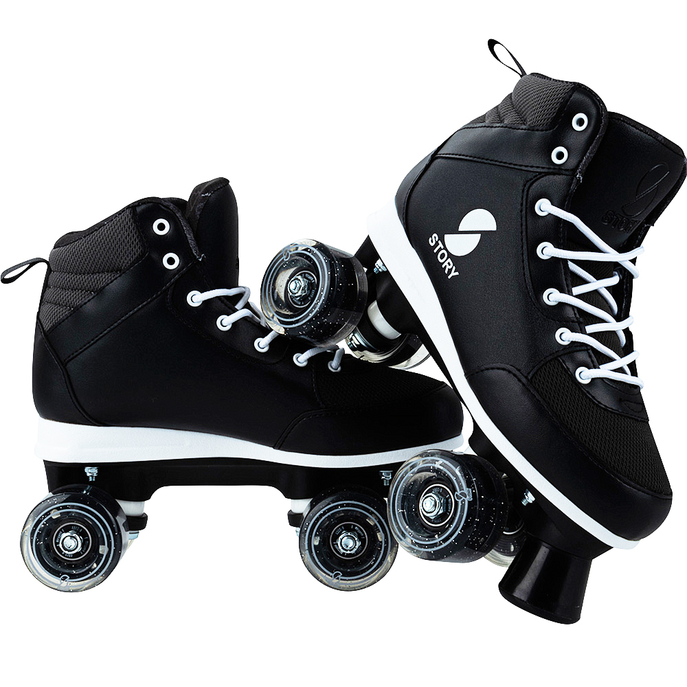 Girls with Portable Shoes Bag Gets Womens Roller Skates Four-Wheel Roller Skates for Adult Green Classic High-top Roller Skates Boys 