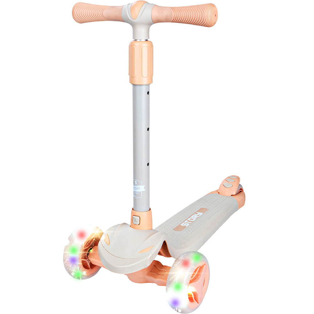 Story Mini Friends LED deluxe 3-hjulig barnsparkcykel