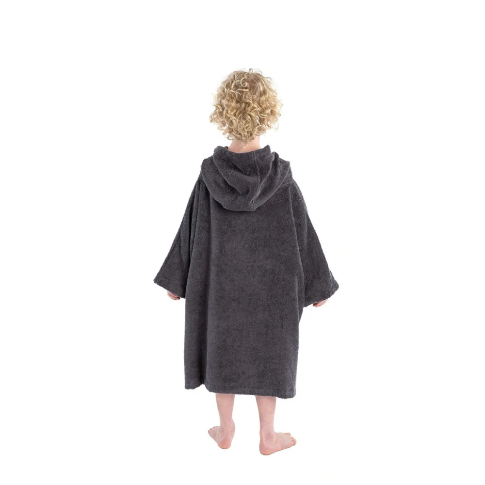 Surf Poncho Changing Robe, Super Soft Swimming Poncho Changing Towel with  Pocket and Hood for Outdoor Indoor (Gray)