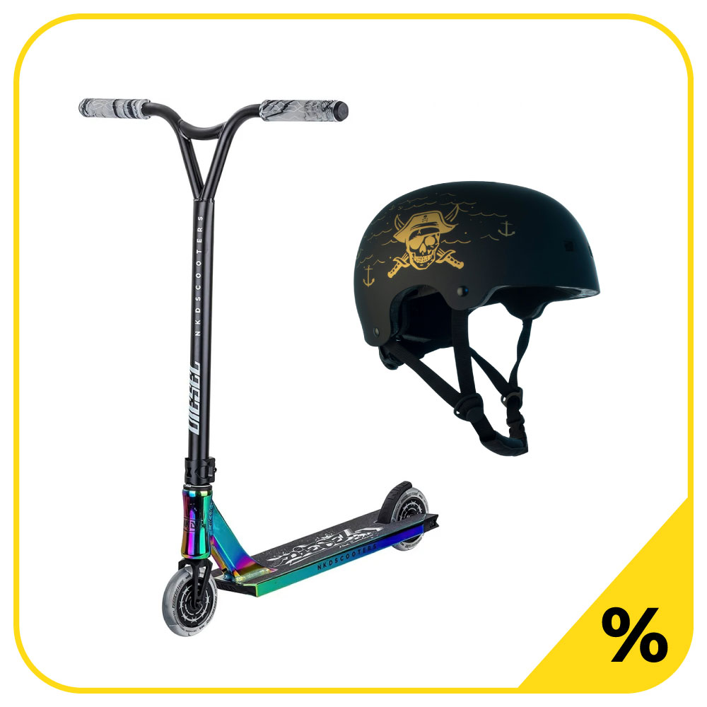 Trick Scooter + NKX Brain Saver Helmet Pack