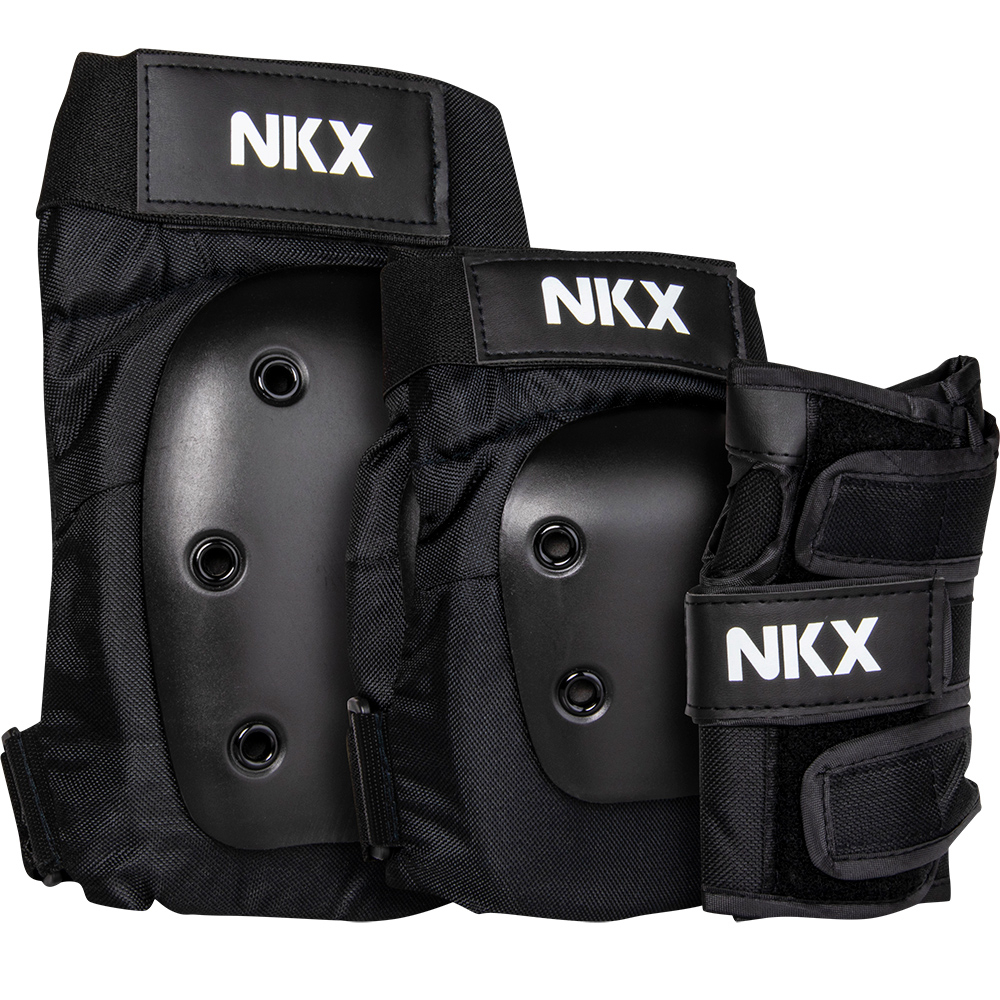 NKX 3-pakkaus Pro Suojavarusteet - Polvisuojat, Kyynärsuojat ja Rannesuojat