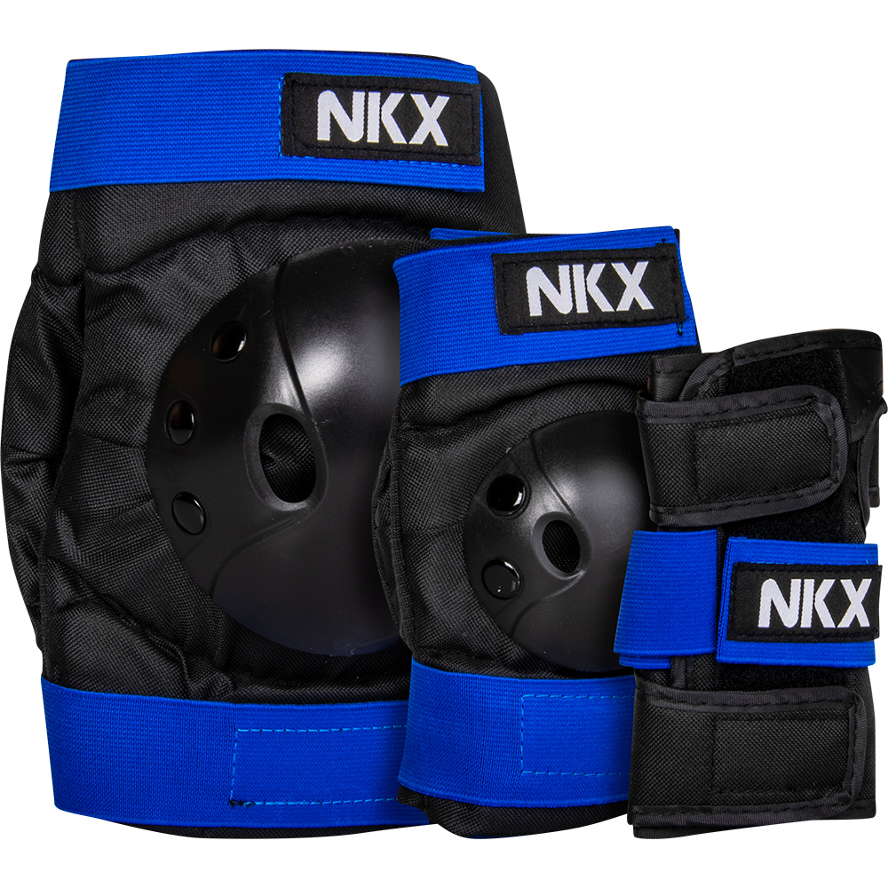 NKX Kids 3-Pack Pro Protective Gear - Knee Pads, Elbow Pads and Wrist Guards