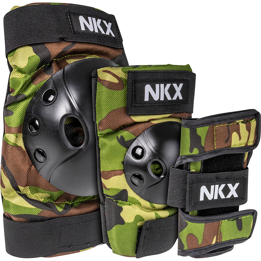 NKX 3-Delig Pro Kinderen Beschermingsset - Kniebeschermers, Elleboogbeschermers en Polsbeschermers