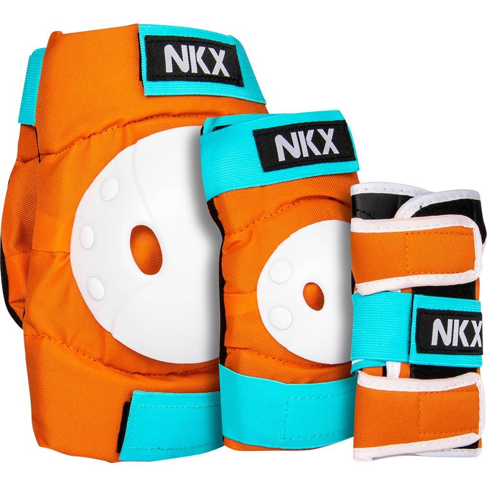 NKX 3-Pack Pro Ensemble de Protecteurs pour Enfants - Genouillères, Coudières et Protections pour les poignets