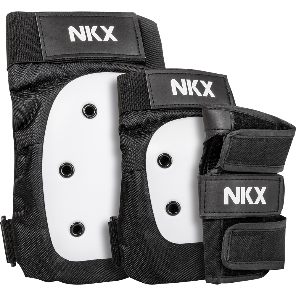 NKX 3-pak Pro Beskyttelsessæt - Knæbeskyttere, Albuebeskyttere og Håndledsbeskyttere