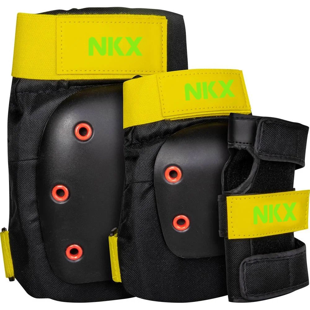 NKX 3-Pack Pro Ensemble de Protecteurs - Genouillères, Coudières et Protections pour les poignets