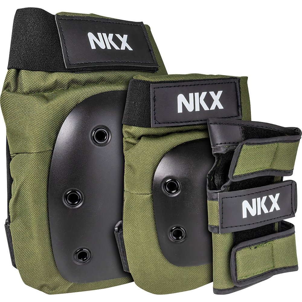 NKX 3er-Pack Pro Schutz-set - Knieschützer, Ellenbogenschützer und Handgelenkschützer
