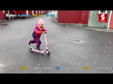 Story Cascade Foldable Kids Kick Scooter